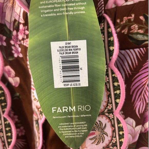 FARM Rio Button Front Romper - EUC - Picture 4 of 4